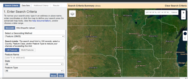 Free satellite imagery source 