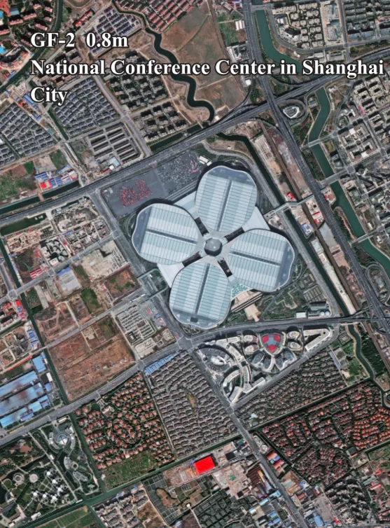 Sample 0.8m panchromatic satellite imagery from GF-2.