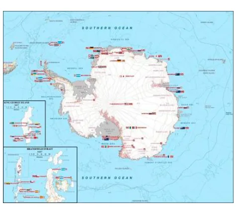 map of Antarctica 