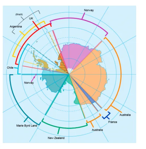map of Antarctica 