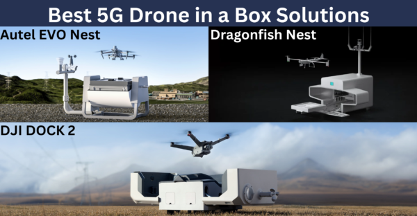 best drone in a box solution - best 5g drone box - autonomous drone - drone with box