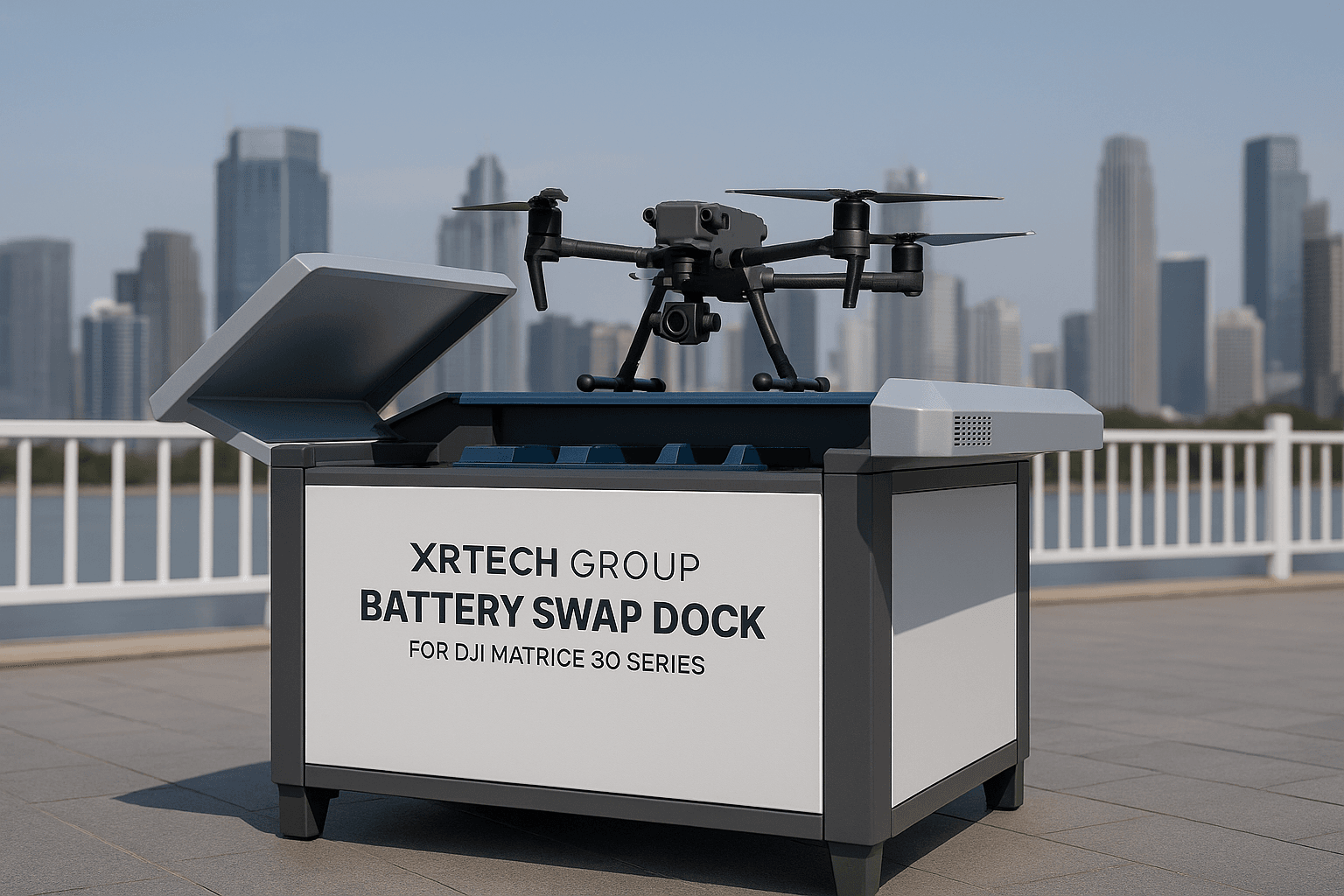 Battery Swap Dock for DJI Matrice 30 Series drone in a box