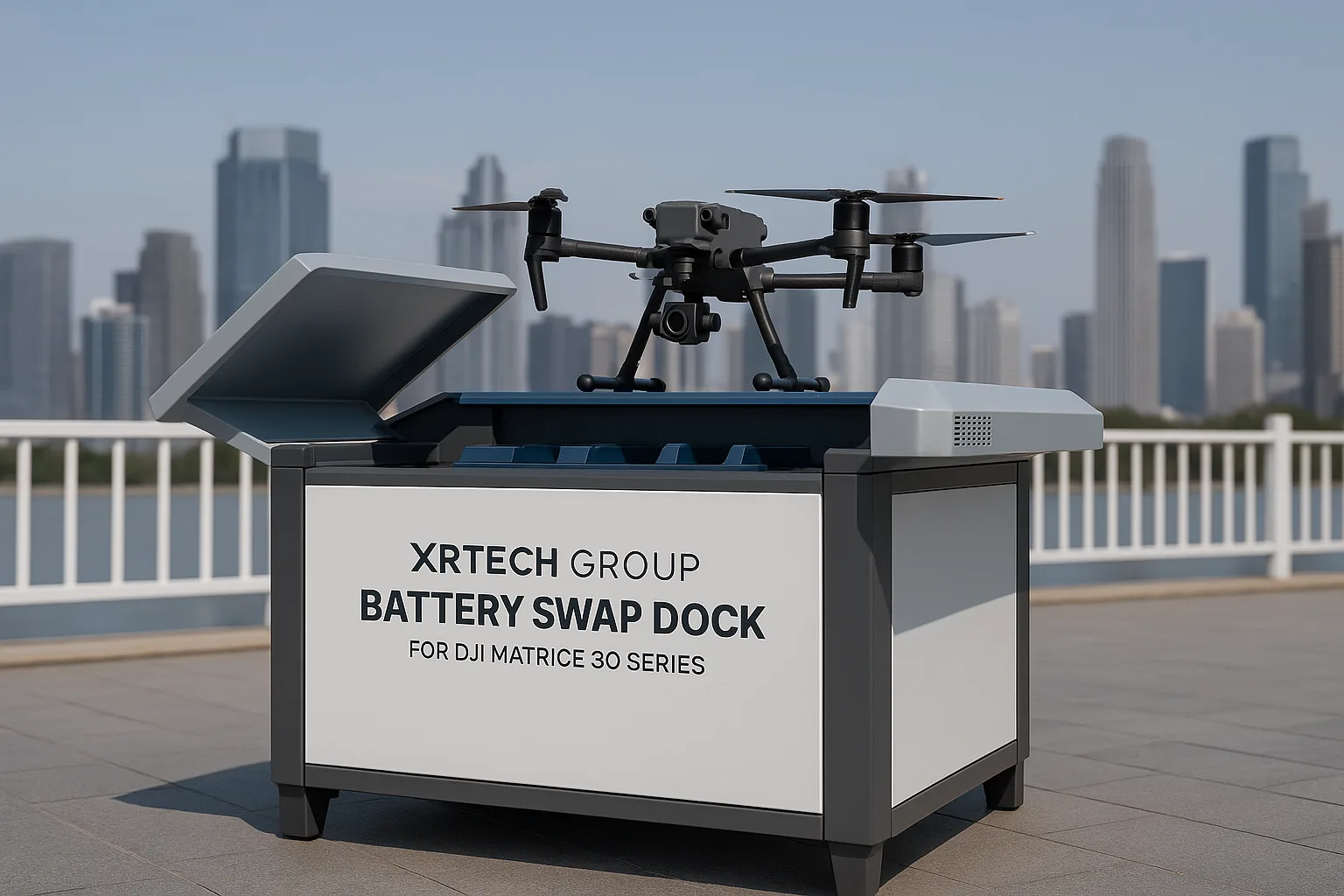 Battery Swap Dock for DJI Matrice 30 Series drone in a box