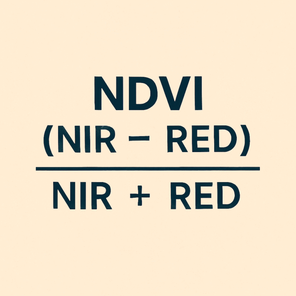 NDVI formula and equation