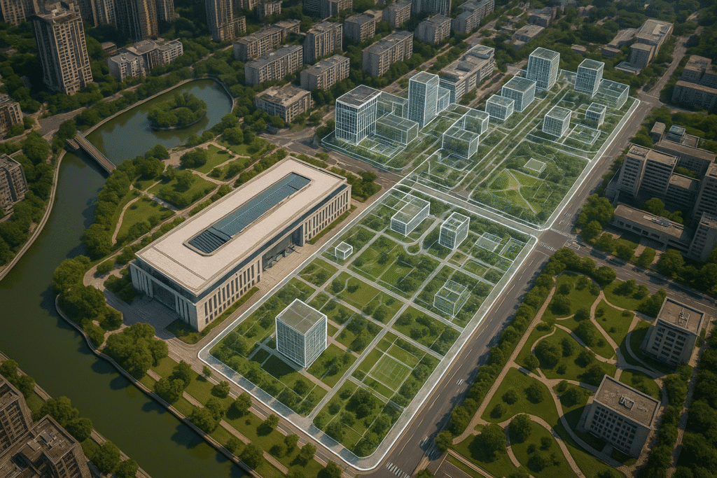 Digital twin and 3D building models of a fast-growing Asian city built from satellite imagery