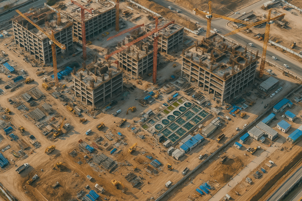 construction-satellite - buy high-resolution satellite imagery for construction site monitoring