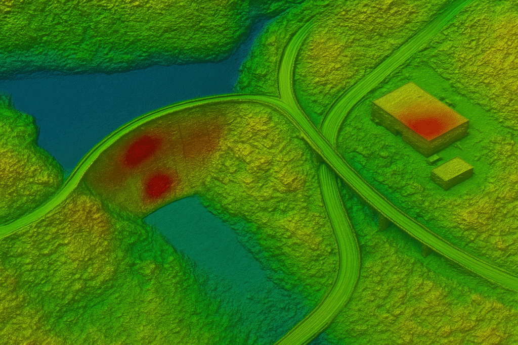 InSAR deformation map used to monitor bridge and pavement subsidence in Beijing