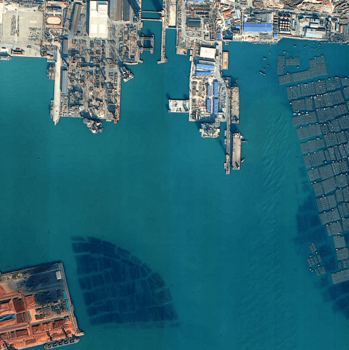 Example of a 3.24m multispectral satellite data from GF-2.