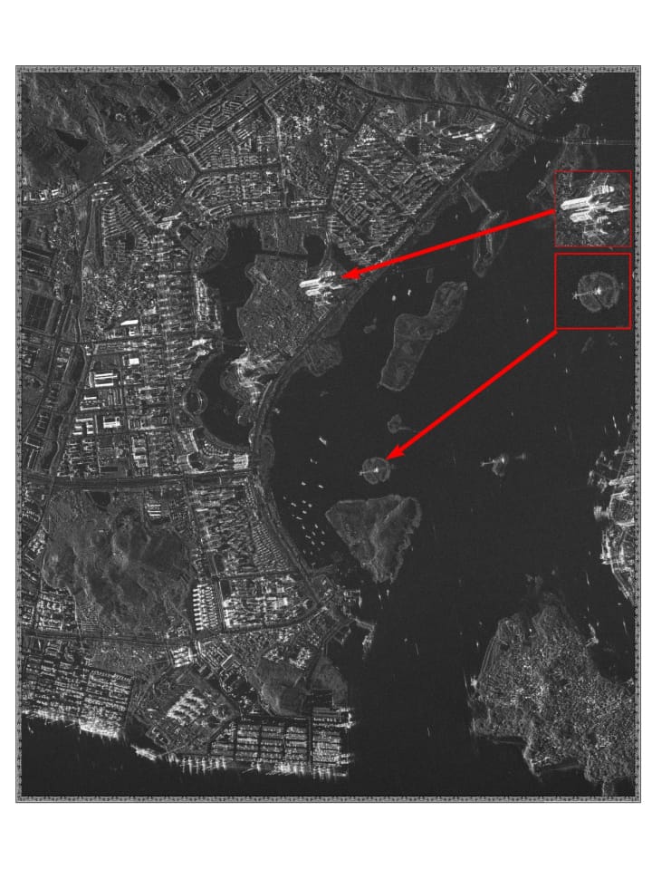 Example of GF-3 SAR data used for mapping the extent of a flood.