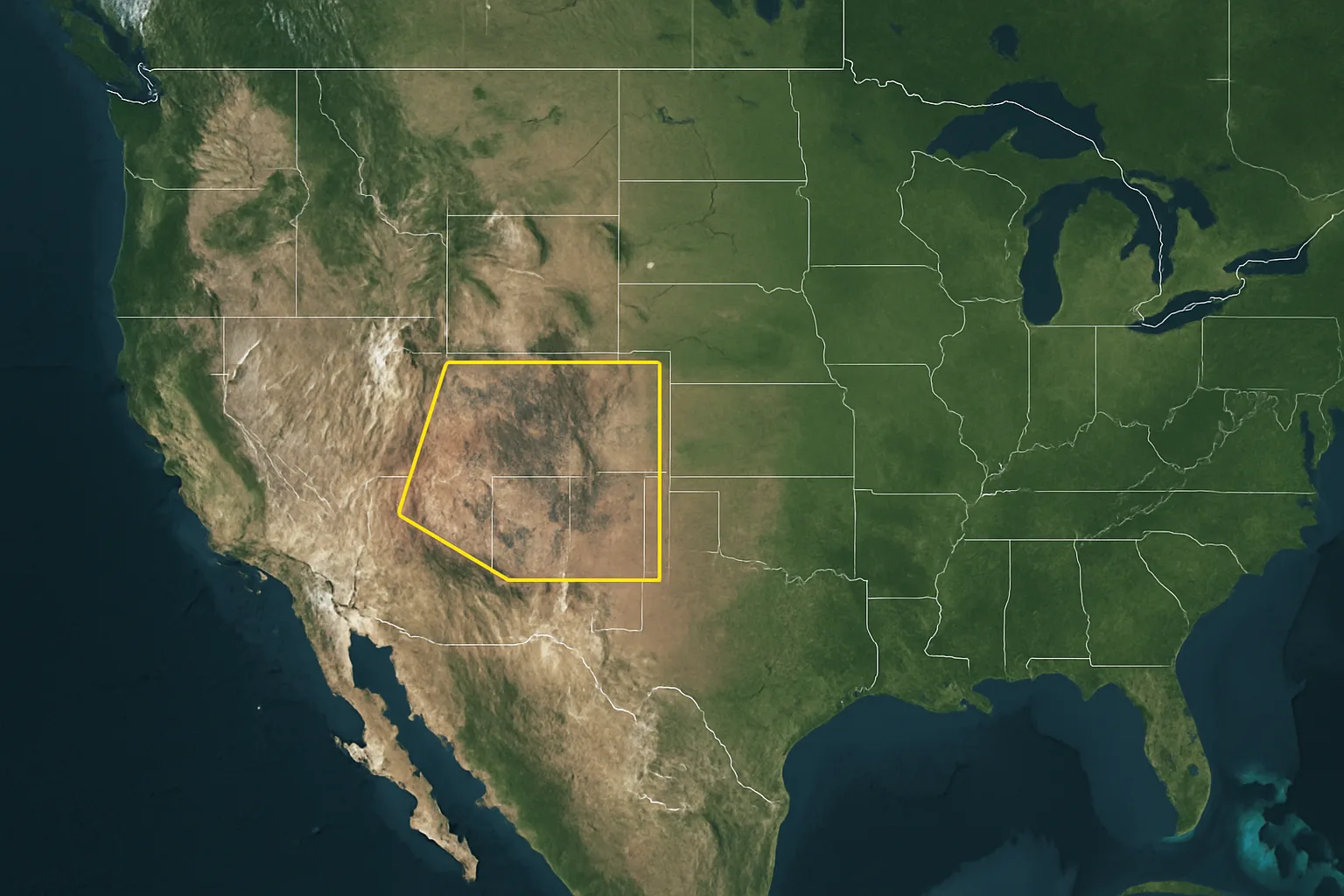 Select area of interest — XRTech satellite imagery ordering step 1