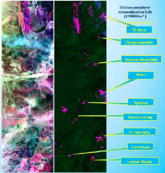 Andean Copper Region, Chile Copper & Alteration Mapping