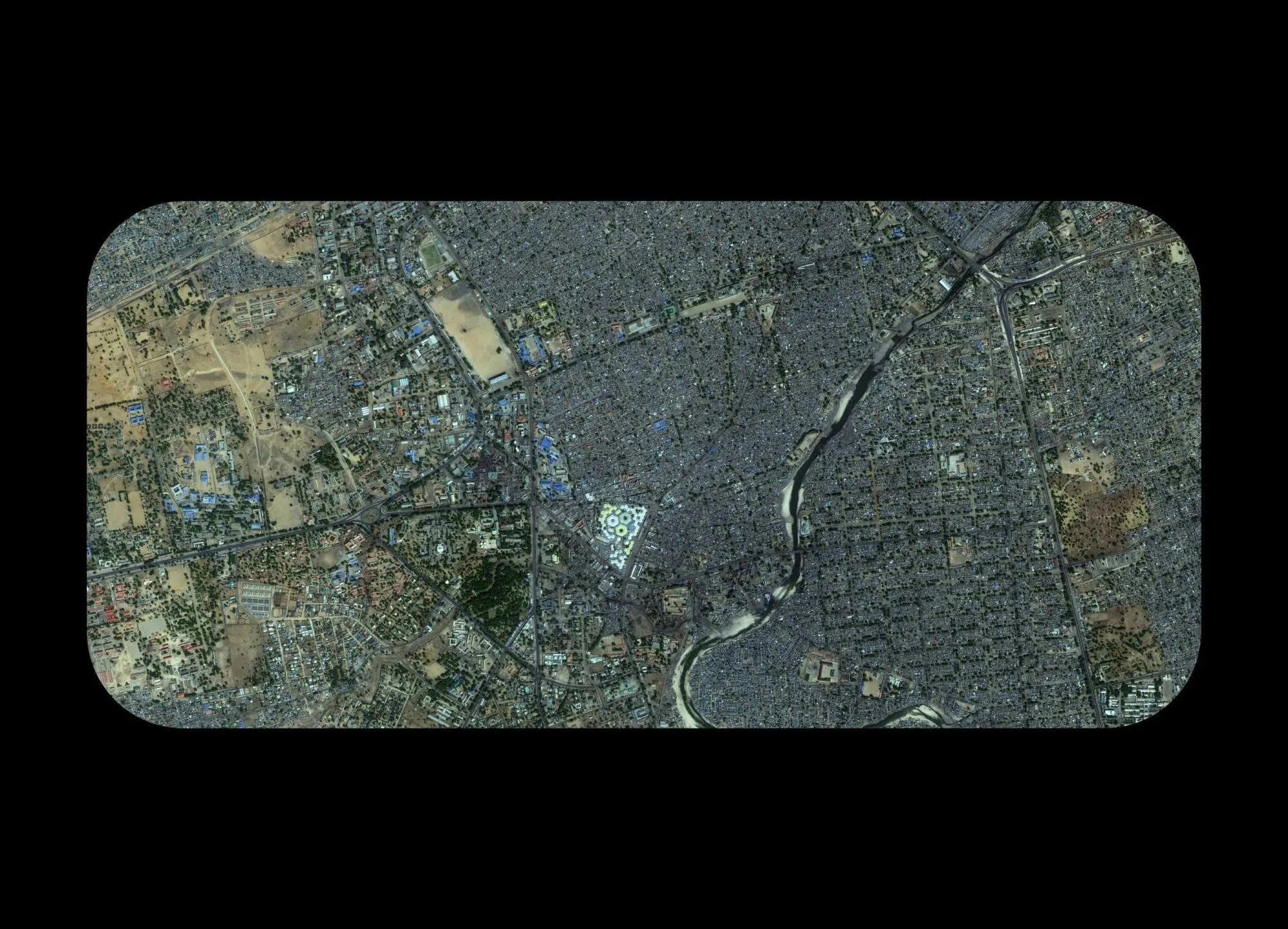 Nigeria 40cm very high resolution satellite imagery sample — SuperView-2 multispectral optical data at 0.4m GSD for urban planning and infrastructure monitoring — XRTech Group