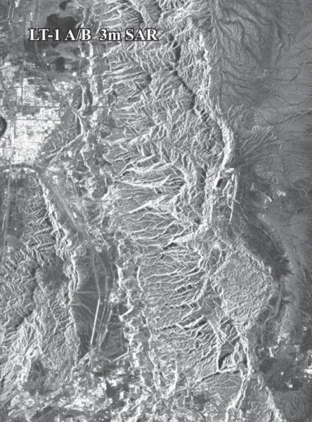 LT-1 L-band SAR satellite rendering — 3m synthetic aperture radar satellite for deep penetration vegetation and soil moisture monitoring — buy LT-1 SAR satellite imagery from XRTech Group
