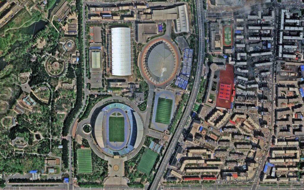 Orthorectified 30 cm satellite image used as a Digital Orthophoto Map