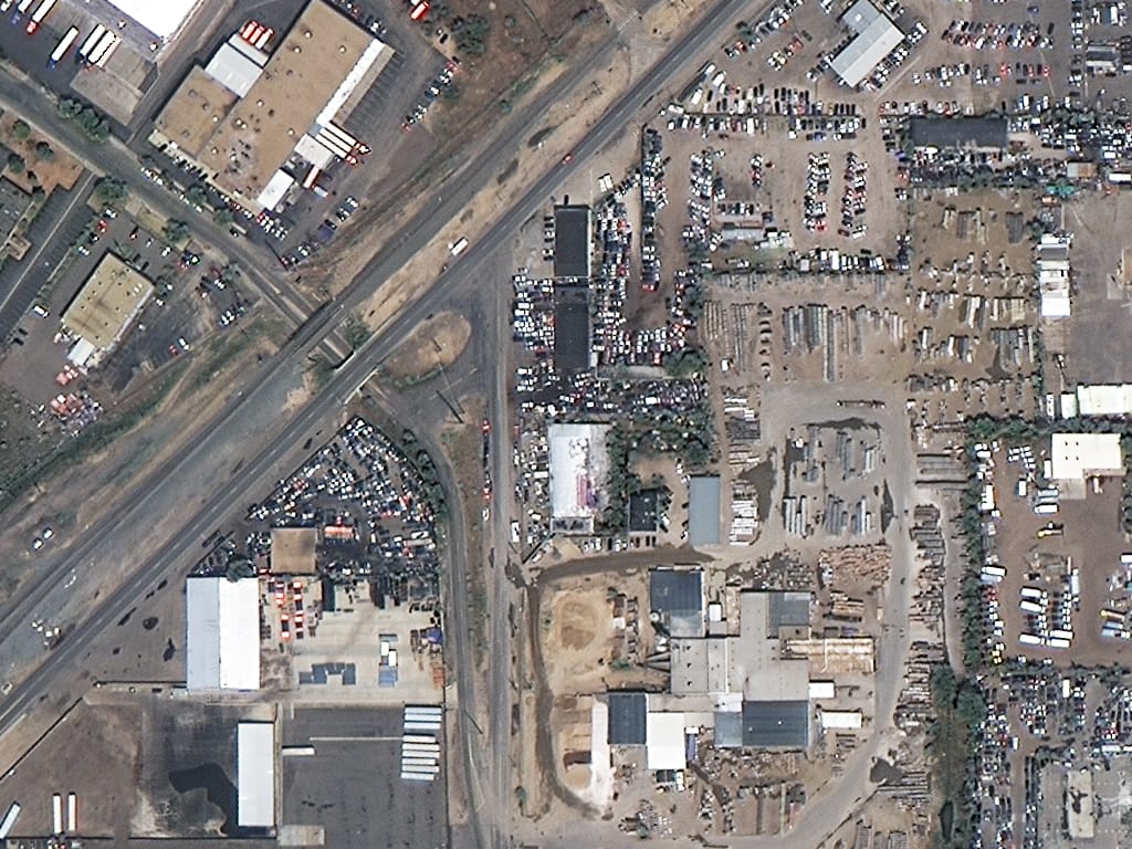 SuperView-1 50cm satellite imagery sample 4 — construction site