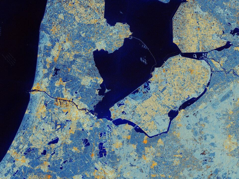 Sample Sentinel-1 radar composite showing surface texture