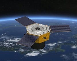 Artistic rendering of the Beijing-3A agile optical satellite in sun-synchronous orbit